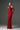 Red Floral Garden Lace Dress With Halter Neck And Long Sleeves - IHF STUDIO