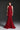 Red Floral Garden Lace halter mermaid pear-silhouette maxi dress - IHF STUDIO