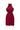 Red Floral Garden Lace Halter Mini Dress with Waist Cut-Out - IHF STUDIO