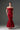 Red Floral Garden Lace Off-Shoulder Midi-Mermaid Dress - IHF STUDIO