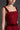 Red Floral Garden Lace Square-Neck A-Line Dress With Velvet Waist Belt - IHF STUDIO