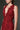 Red Floral Garden Lace V-neck maxi-column dress with crystal cluster embellishment - IHF STUDIO