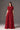 Red Floral Garden short-sleeve maxi A-line dress - IHF STUDIO