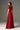 Red Floral Garden short-sleeve maxi A-line dress - IHF STUDIO