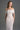 White Architectural Lace Off-Shoulder Dress With Crystal Embellishment - IHF STUDIO