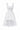 White floral vine lace U-neck mini mullet dress - IHF STUDIO