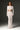 White Mesh Lace Long-Sleeve Crop Top & Beige Mesh Lace Column Skirt Set - IHF STUDIO