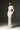 White Mesh Lace Long-Sleeve Crop Top & Beige Mesh Lace Column Skirt Set - IHF STUDIO