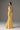 Yellow Floral Vine Lace Mermaid Dress with Cupped and Cut-Out Waist - IHF STUDIO