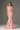 Light Pink Maxi Floral Garden Lace Dress with Halter neck and Waist Cut-Out details