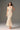 White Floral Garden Non-Sleeves Mermaid Midi Dress