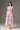Light Purple Floral Garden Short Sleeves A-line Midi Dress
