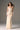 Beige Taffeta Column Maxi Dress with Crystal Embellishments