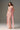 Pink Floral Garden Lace Column Dress with Bow Straps