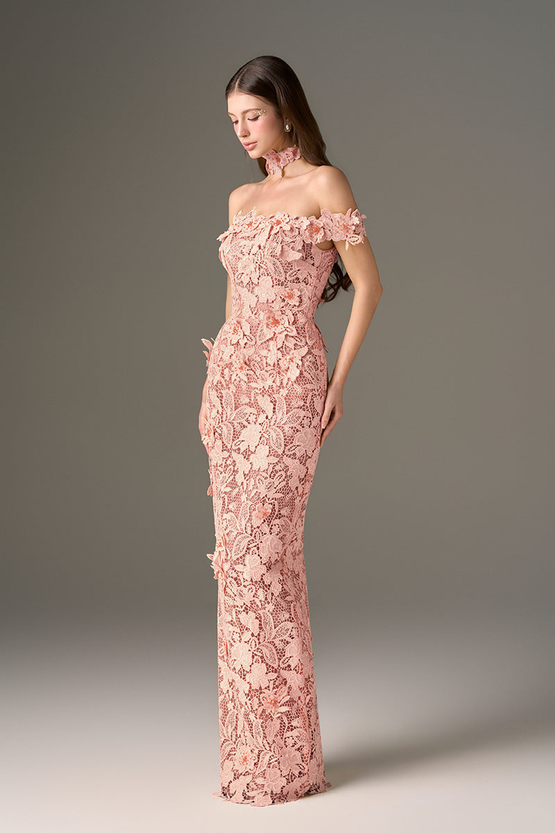 light pink off the shoulder dress Either Way Mini Pair with gold jewellery and pink heels to elevate this look.Features Momyknows Pink Off Shoulder Bandeau
