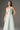 Light Green Lacquered Brocade Non-Sleeves A-line Dress
