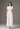 White Sequin Floral Lace Short-Sleeve A-Line Dress With Silk Taffeta