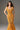 Orange Floral Garden Non-Sleeves Mermaid Midi Dress