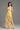 Yellow Floral Vine Lace Dress with Halter neck and Lace-Cut Straps details