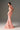 Light Pink Maxi Floral Garden Lace Dress with Halter neck and Waist Cut-Out details