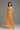 Orange Floral Vine Lace Dress with Halter neck and Lace-Cut Straps details