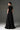 Black Floral Garden Lace Maxi A-line Dress With U-neck - IHF STUDIO