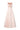 Light Pink Lacquered Brocade Non-Sleeves A-line Dress