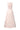 Light Pink Lacquered Brocade Non-Sleeves A-line Dress