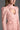 Light Pink Vine Floral Lace Long-Sleeve Maxi Dress With Heart Cutout, Balloon Drawstring - IHF STUDIO