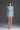 Blue Vine Floral Lace Long-Sleeve Mini Dress With Heart Cutout, Balloon Drawstring - IHF STUDIO