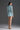 Blue Vine Floral Lace Long-Sleeve Mini Dress With Heart Cutout, Balloon Drawstring - IHF STUDIO