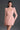 Light Pink Vine Floral Lace Long-Sleeve Mini Dress With Heart Cutout, Balloon Drawstring - IHF STUDIO