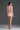 Light Pink Vine Floral Lace Long-Sleeve Mini Dress With Heart Cutout, Balloon Drawstring - IHF STUDIO