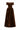 Brown Velvet Maxi Dress With Ruffle Details And Heart-Shaped Embellishment - IHF STUDIO
