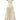 Light Pink Clustered Floral Brocade And Light Brown Silk Taffeta A-Line Dress With Mini Cape - IHF STUDIO