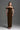 Brown Lyon Velvet Bustier Midi Column Dress With Horizontal Train - IHF STUDIO