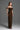 Brown Lyon Velvet Bustier Midi Column Dress With Horizontal Train - IHF STUDIO