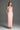 Light Pink Silk Taffeta Midi Column Dress With Square Neck And Mini Bow Detail - IHF STUDIO