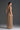 Dark Beige Vine Guipure Lace V-Neck Midi A-Line Dress With Draped Details And Two Mini Bows (Copy) - IHF STUDIO