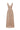 Beige Vine Guipure Lace V-Neck Midi A-Line Dress With Draped Details And Two Mini Bows - IHF STUDIO