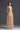 Beige Vine Guipure Lace V-Neck Midi A-Line Dress With Draped Details And Two Mini Bows - IHF STUDIO
