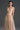 Beige Vine Guipure Lace V-Neck Midi A-Line Dress With Draped Details And Two Mini Bows - IHF STUDIO