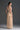 Beige Vine Guipure Lace V-Neck Midi A-Line Dress With Draped Details And Two Mini Bows - IHF STUDIO
