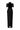 Black Vine Guipure Lace And Taffeta Column Dress With Draped Bow Detail - IHF STUDIO
