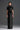 Black Vine Guipure Lace And Taffeta Column Dress With Draped Bow Detail - IHF STUDIO