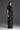 Black Vine Guipure Lace And Taffeta Column Dress With Draped Bow Detail - IHF STUDIO