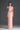 Light Pink Vine Guipure Lace And Taffeta Column Dress With Draped Bow Detail - IHF STUDIO