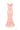 Light Pink Floral Garden Non-Sleeves Mermaid Midi Dress