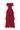 Red Floral Garden Lace Maxi A-line Dress With 3-tiered U-Neck