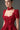 Red Floral Garden Lace Maxi A-line Dress With 3-tiered U-Neck